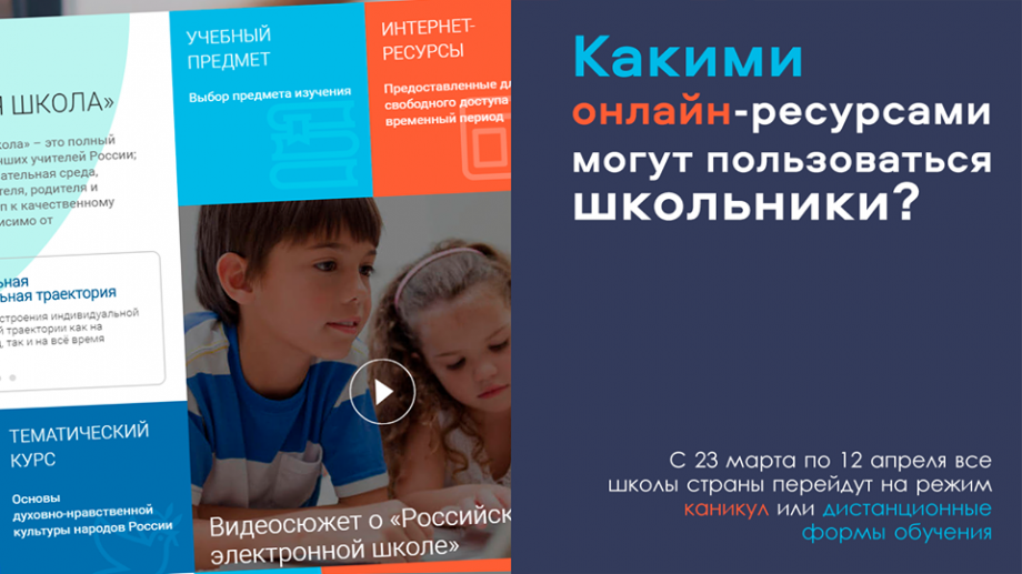 Министерство просвещения рекомендует школам пользоваться онлайн-ресурсами для обеспечения дистанционного обучения